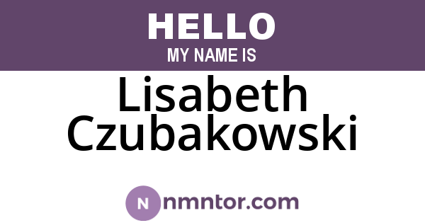Lisabeth Czubakowski