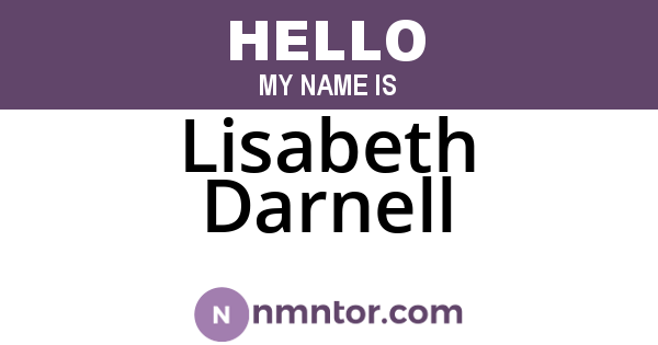 Lisabeth Darnell