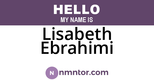 Lisabeth Ebrahimi