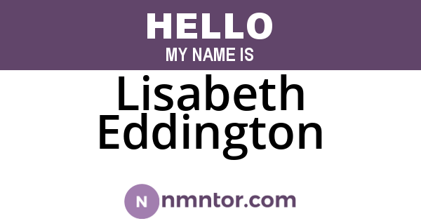 Lisabeth Eddington