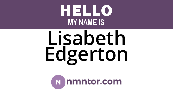 Lisabeth Edgerton