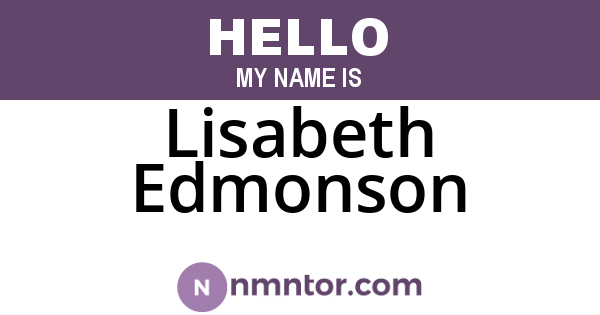 Lisabeth Edmonson