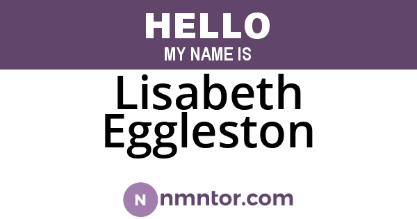 Lisabeth Eggleston