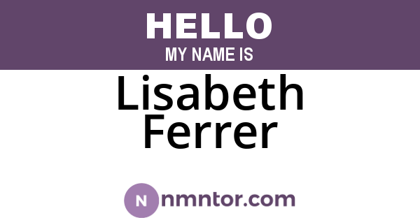 Lisabeth Ferrer
