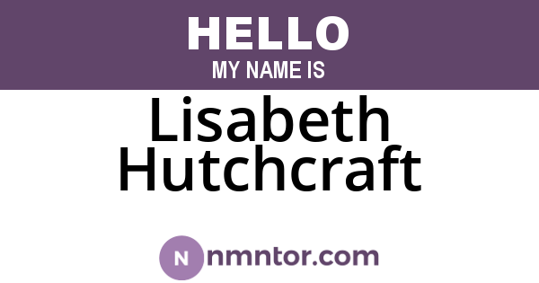 Lisabeth Hutchcraft