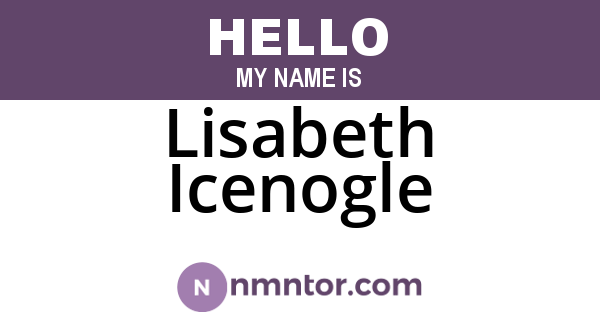 Lisabeth Icenogle