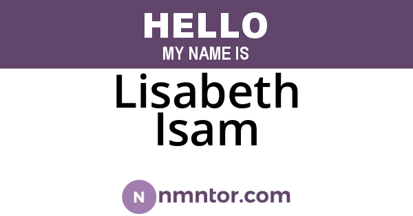 Lisabeth Isam