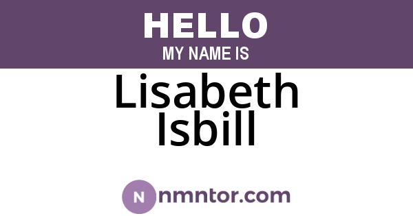 Lisabeth Isbill