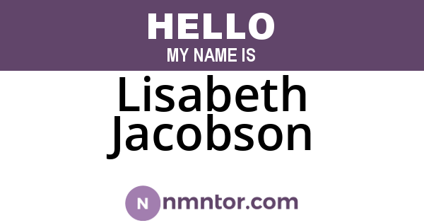 Lisabeth Jacobson