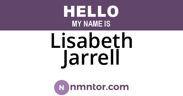 Lisabeth Jarrell