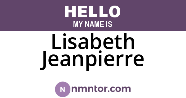 Lisabeth Jeanpierre