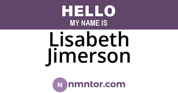 Lisabeth Jimerson