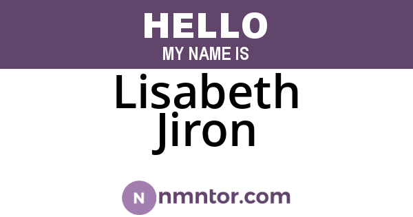 Lisabeth Jiron