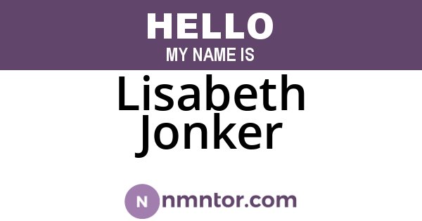 Lisabeth Jonker