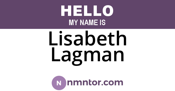 Lisabeth Lagman