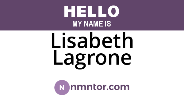 Lisabeth Lagrone