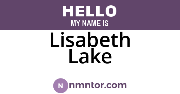 Lisabeth Lake