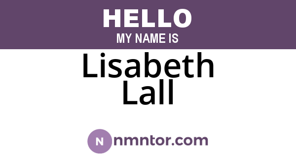 Lisabeth Lall