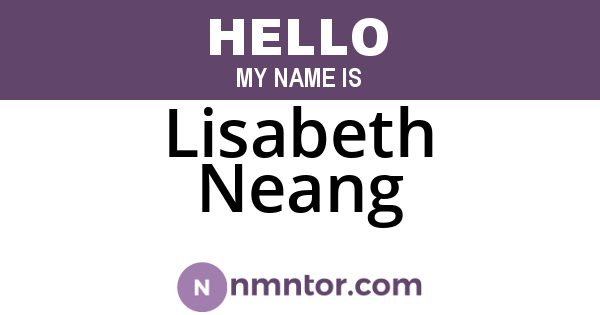 Lisabeth Neang