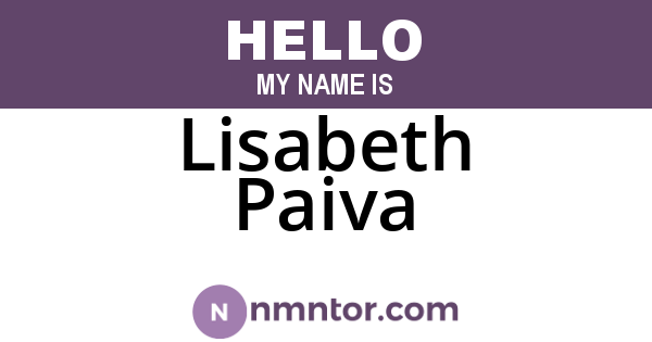 Lisabeth Paiva