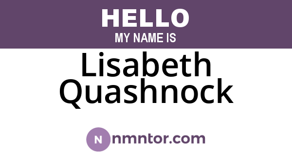Lisabeth Quashnock
