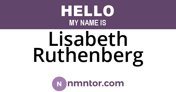 Lisabeth Ruthenberg