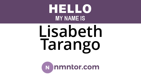 Lisabeth Tarango