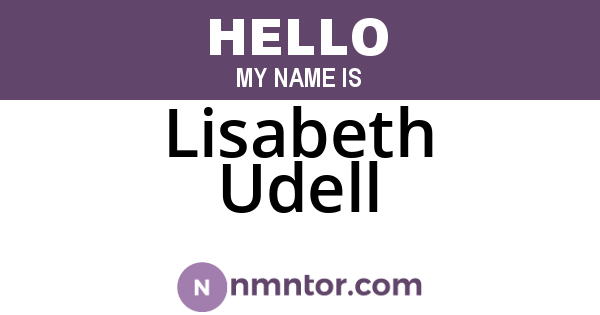 Lisabeth Udell