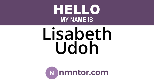 Lisabeth Udoh
