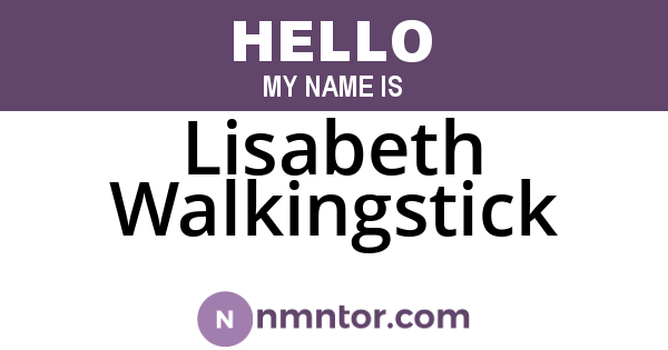 Lisabeth Walkingstick