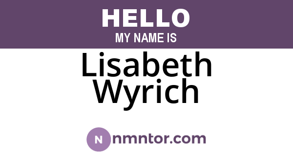 Lisabeth Wyrich