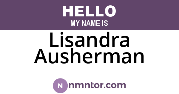 Lisandra Ausherman