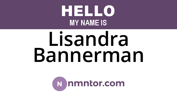 Lisandra Bannerman