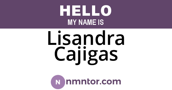 Lisandra Cajigas