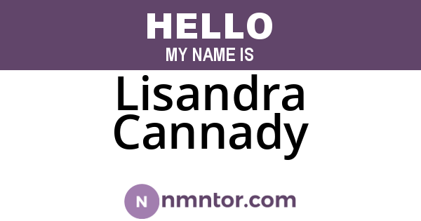 Lisandra Cannady