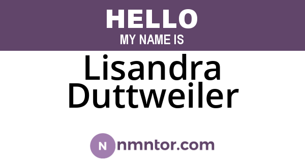 Lisandra Duttweiler