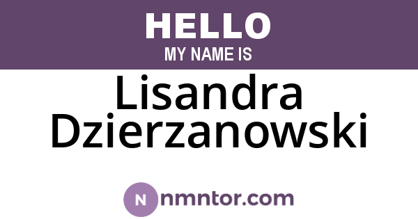 Lisandra Dzierzanowski