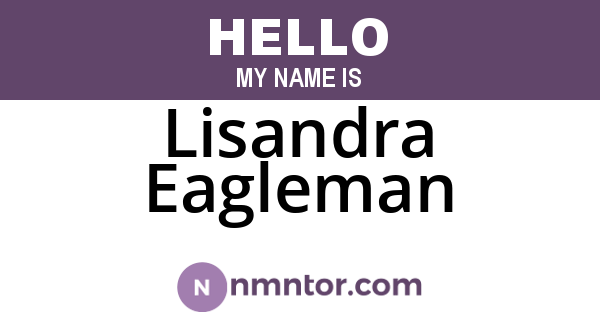 Lisandra Eagleman