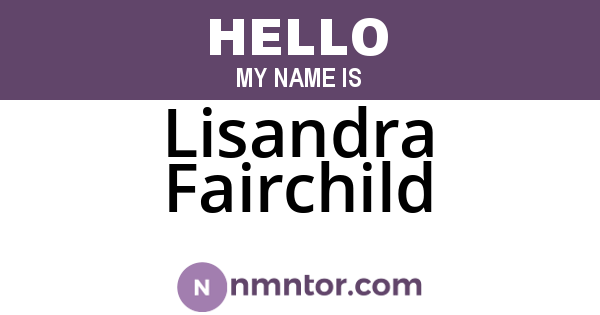 Lisandra Fairchild