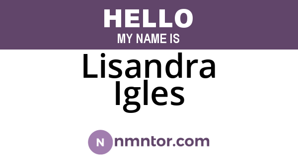 Lisandra Igles
