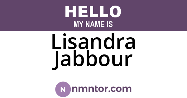 Lisandra Jabbour