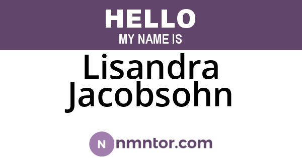Lisandra Jacobsohn