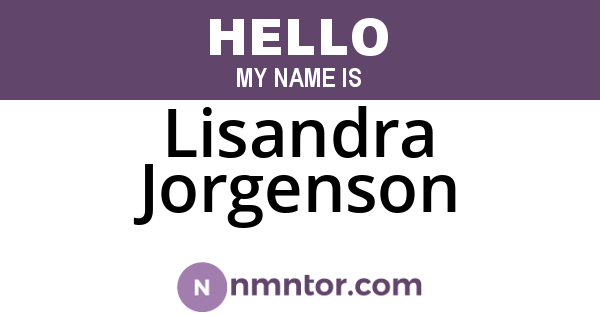 Lisandra Jorgenson