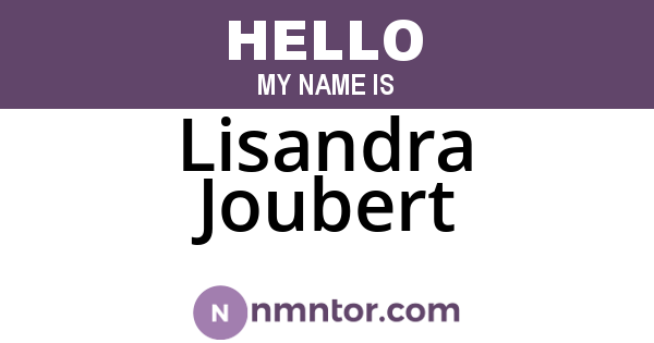 Lisandra Joubert
