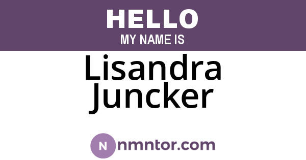 Lisandra Juncker