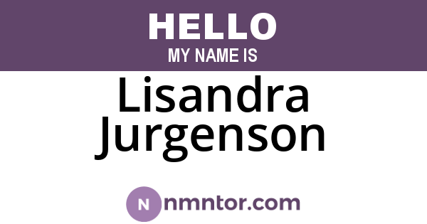 Lisandra Jurgenson