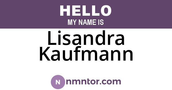 Lisandra Kaufmann