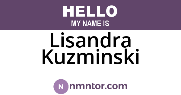 Lisandra Kuzminski