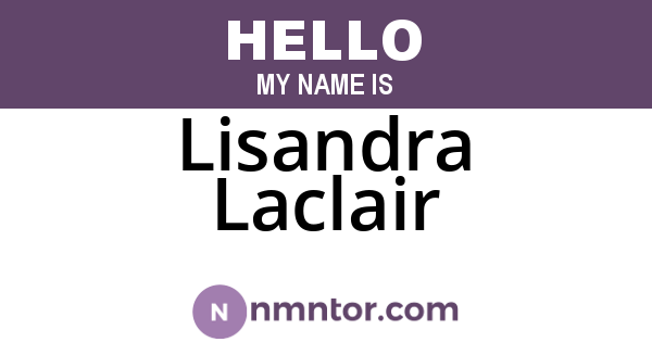 Lisandra Laclair