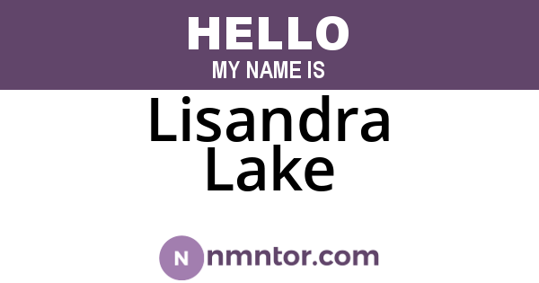 Lisandra Lake